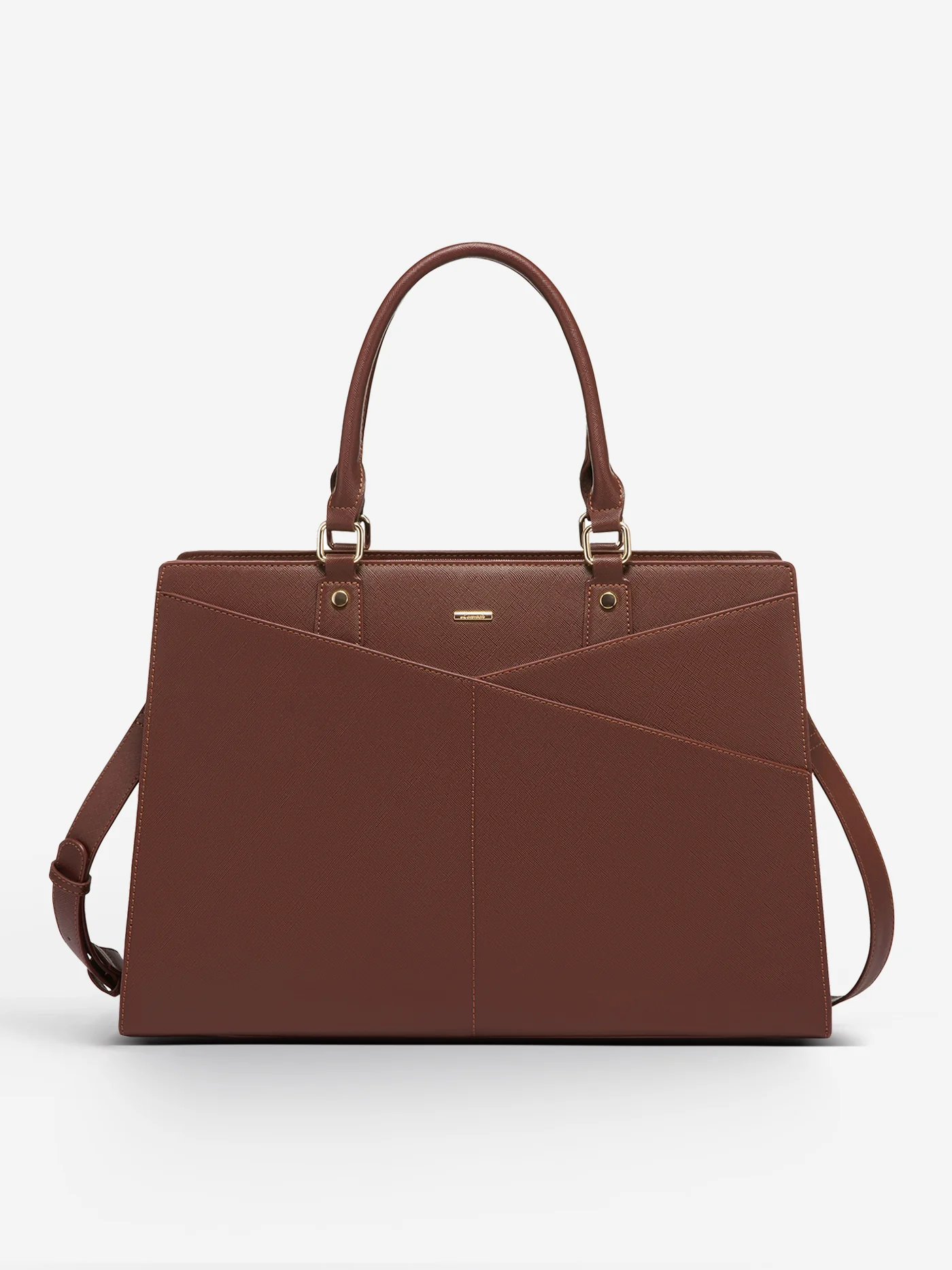 2Pcs Leather Office Laptop Tote Bag, 15.6" 17.3" - Image 8
