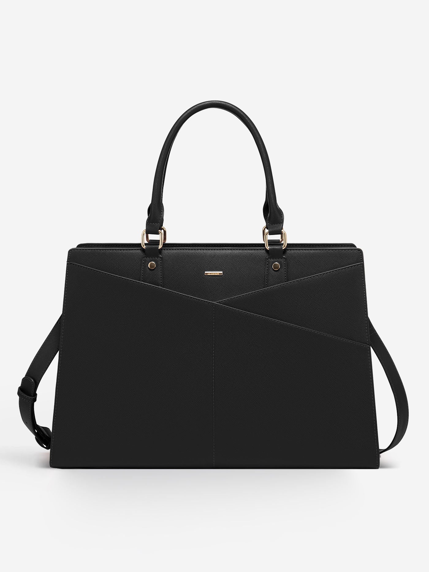 2Pcs Leather Office Laptop Tote Bag, 15.6" 17.3" - Image 7